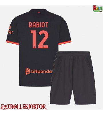 AC Milan Adrien Rabiot #12 Tredje Kläder Barn 2026-27 Kortärmad (+ Korta byxor)